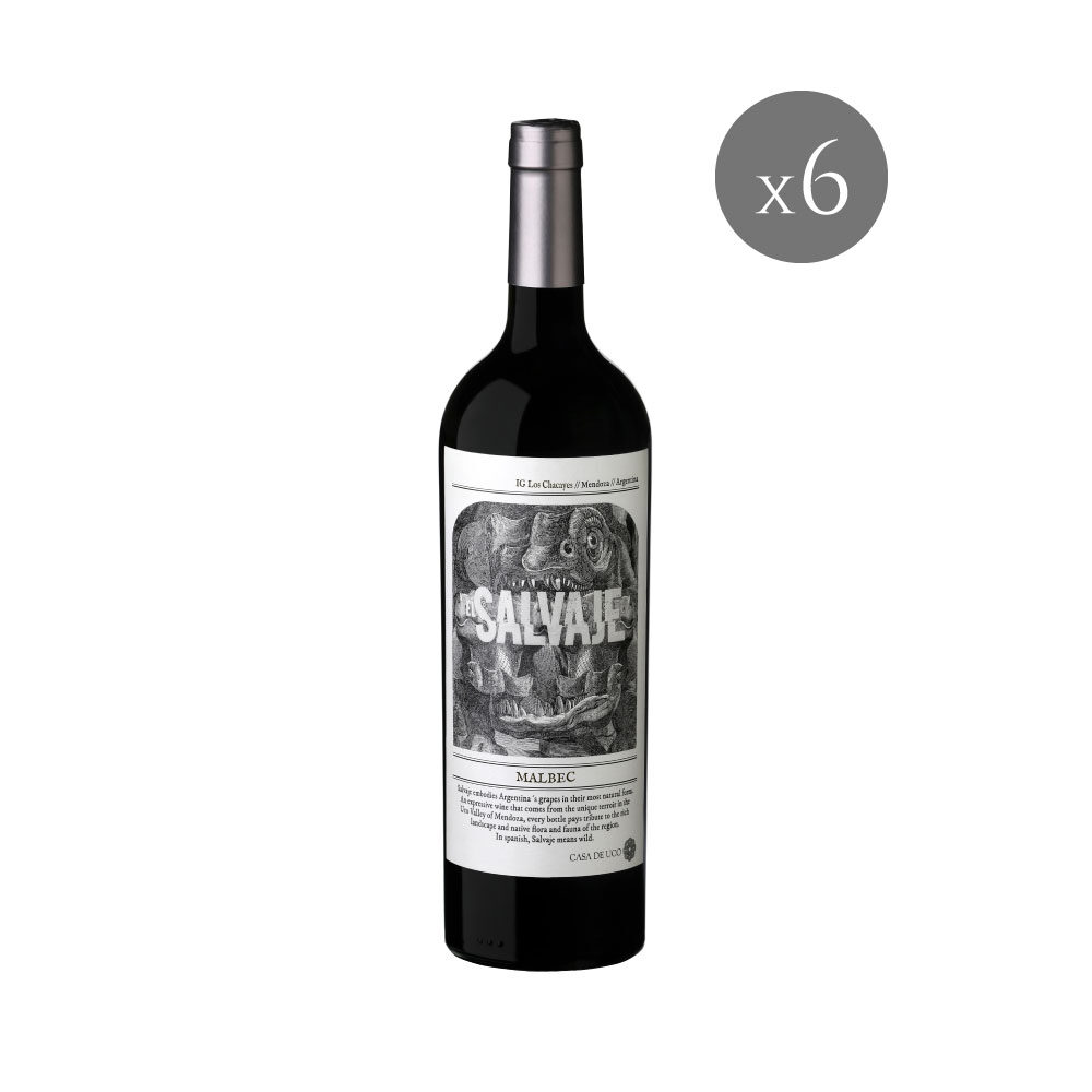 EL SALVAJE - MALBEC 2019 x6 ($20000 c/u)